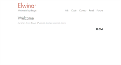 Desktop Screenshot of elwinar.com